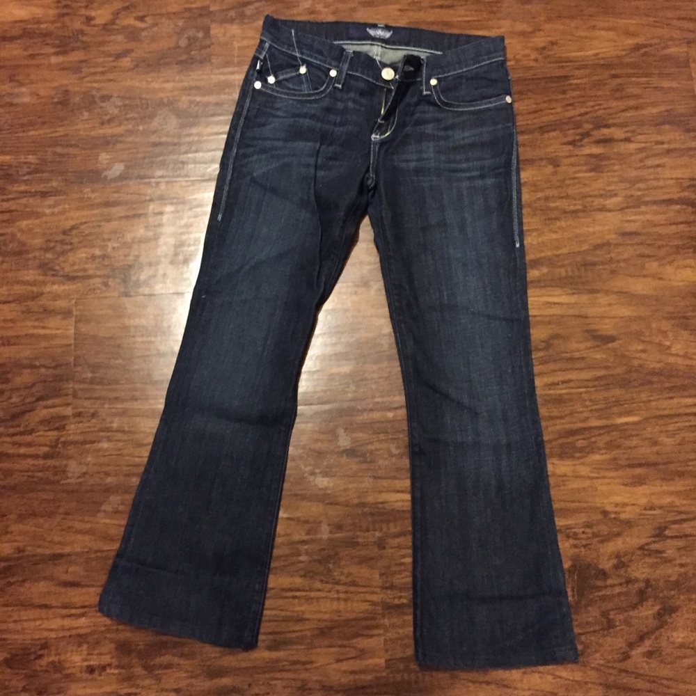 Low-waist R&R flare jeans